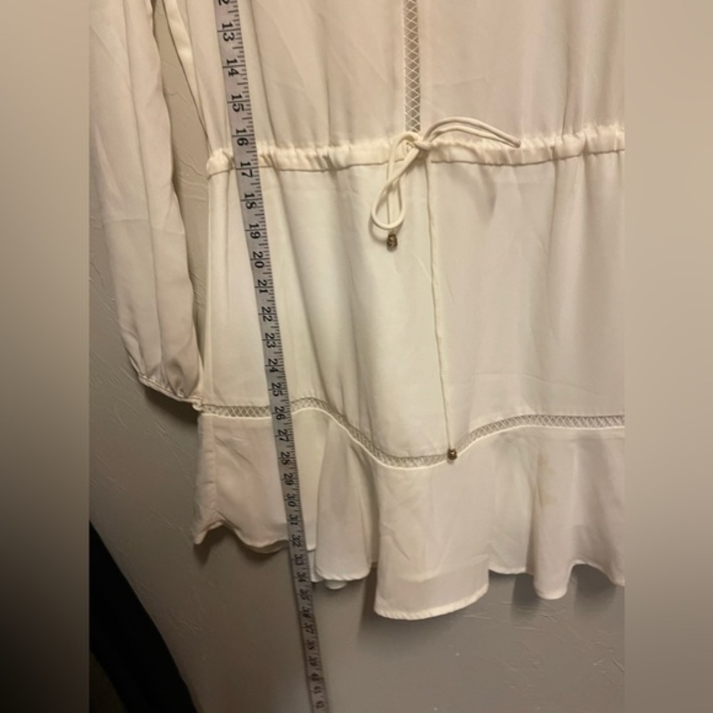 Heartloom Long Sleeve White Mini Dress - size xsmall - Picture 9 of 9